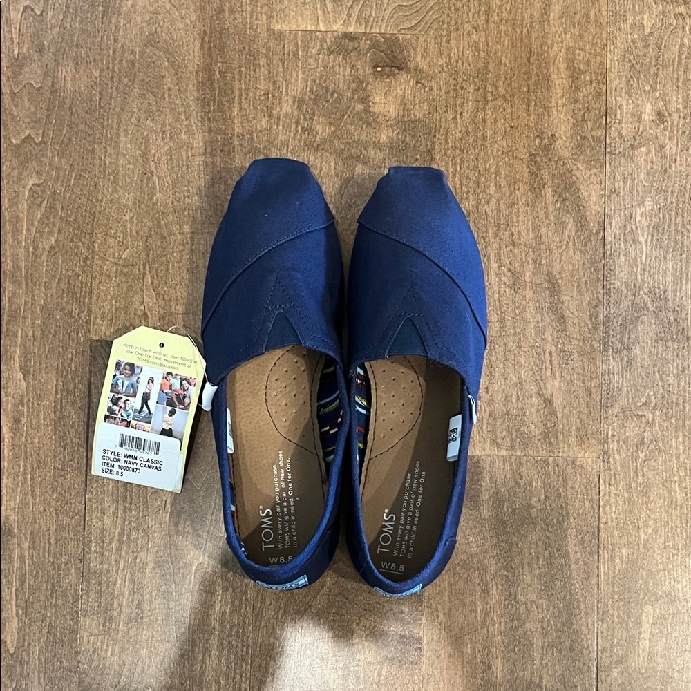 TOMS Dark Blue Casual Slip-Ons